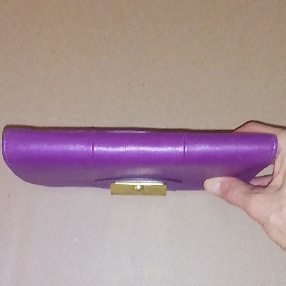 Coach Purple Leather Wallet - Picture 5 of 8